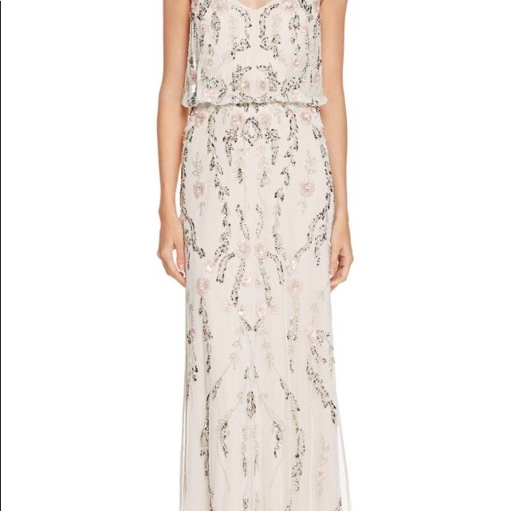 EMBROIDERED FLOWER GOWN